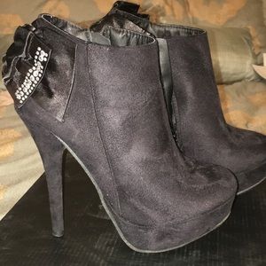 black  booties 6 1/2